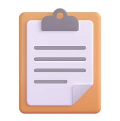 Clipboard icon for custom client reports